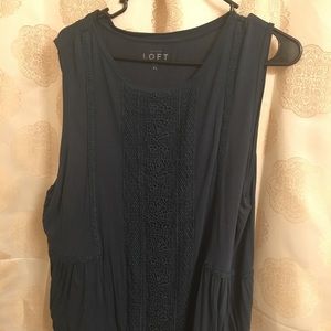 Loft sleeveless top great with cardigan